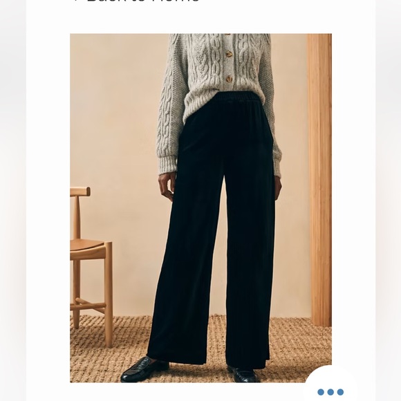 Faherty Pants - FAHERTY Silk Velvet Genevieve pant